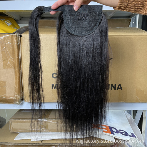 100 human hair ponytails extensions,ponytail clip ins human pony tail hair extensions,indian human hair wrap around ponytails